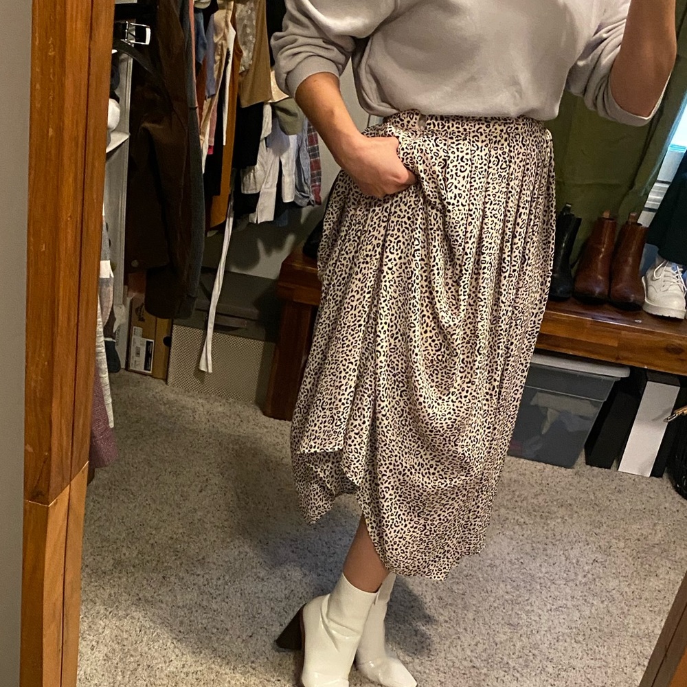 Leopard midi/maxi skirt